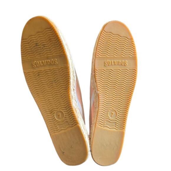 Soludos Shoes Womens 7 Slip On Espadrilles Stiped Comfort Low Top - Picture 8 of 9